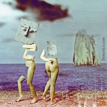 The Evening Stroll · 2010 · Signed canvas print · 90x90cm